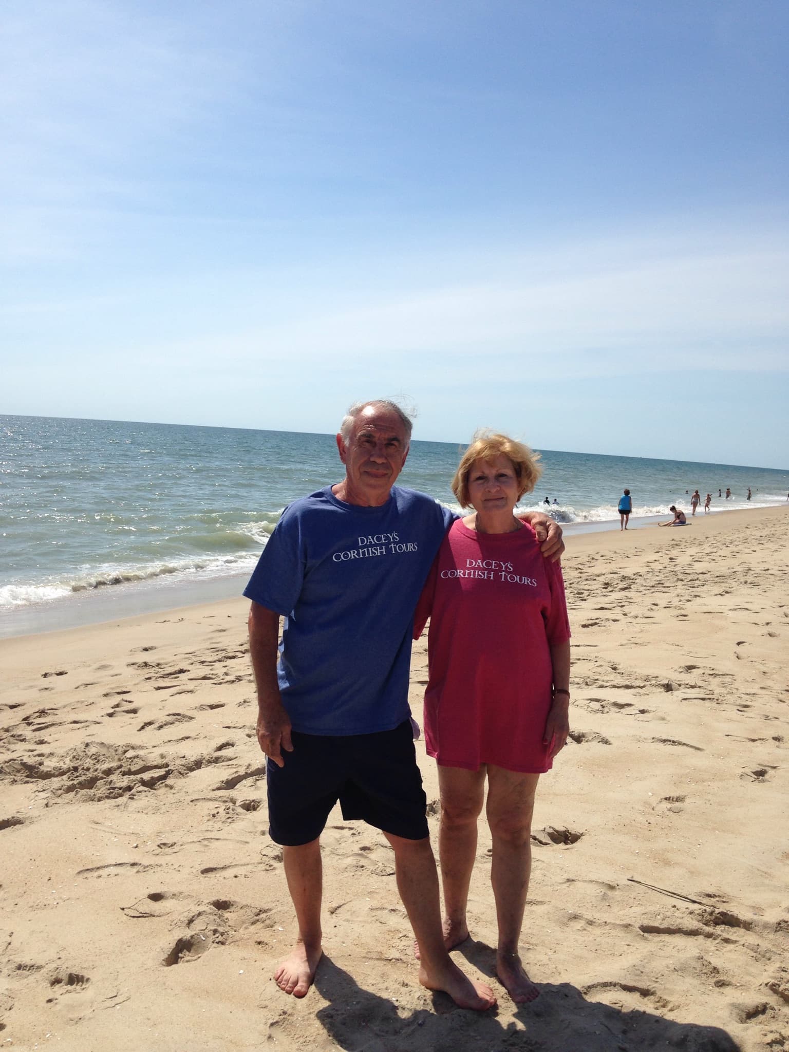 Stephanie & Santos enjoying the beach Fenwick