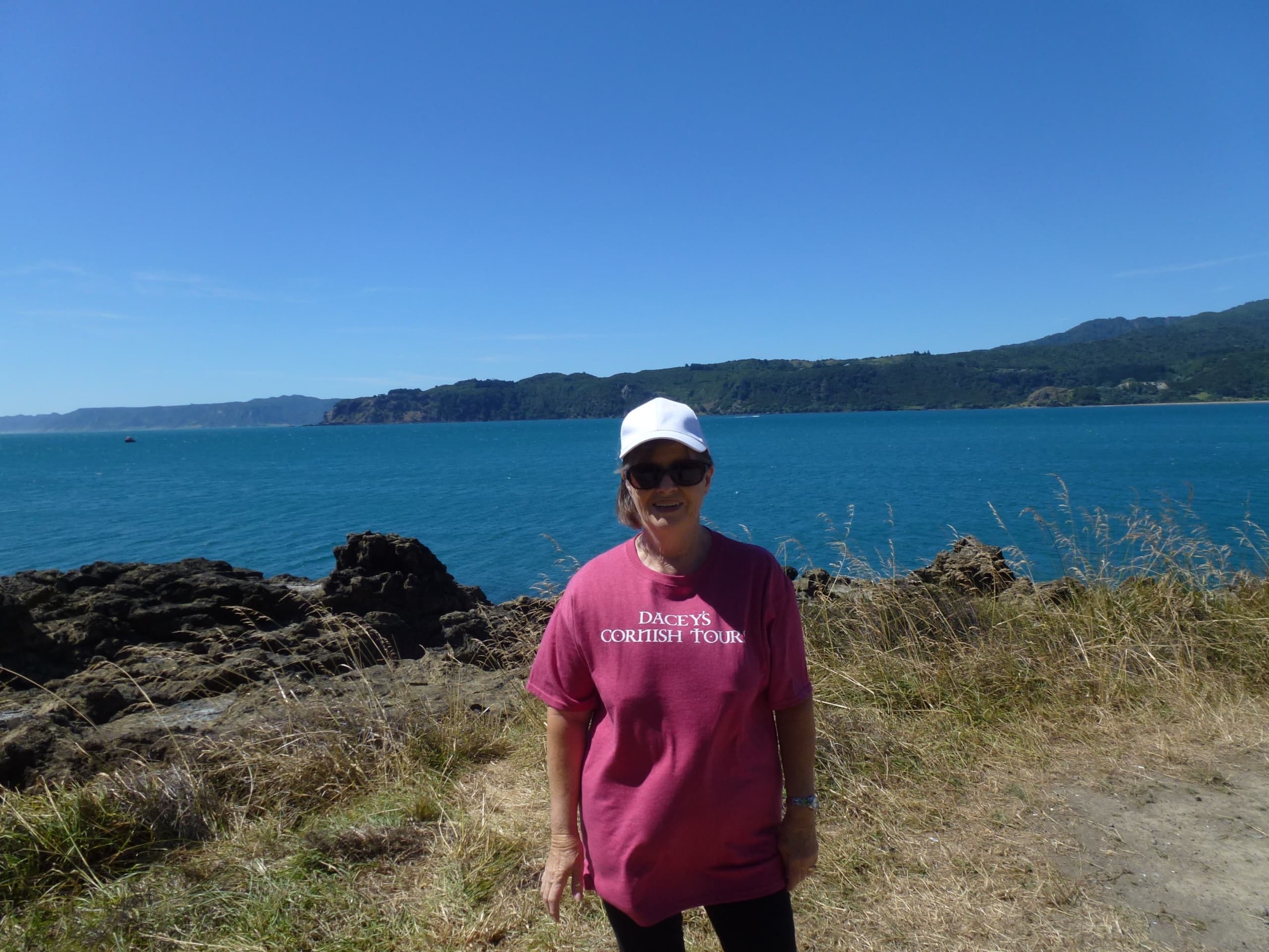Margaret,hiking Hicks bay, New Zealand