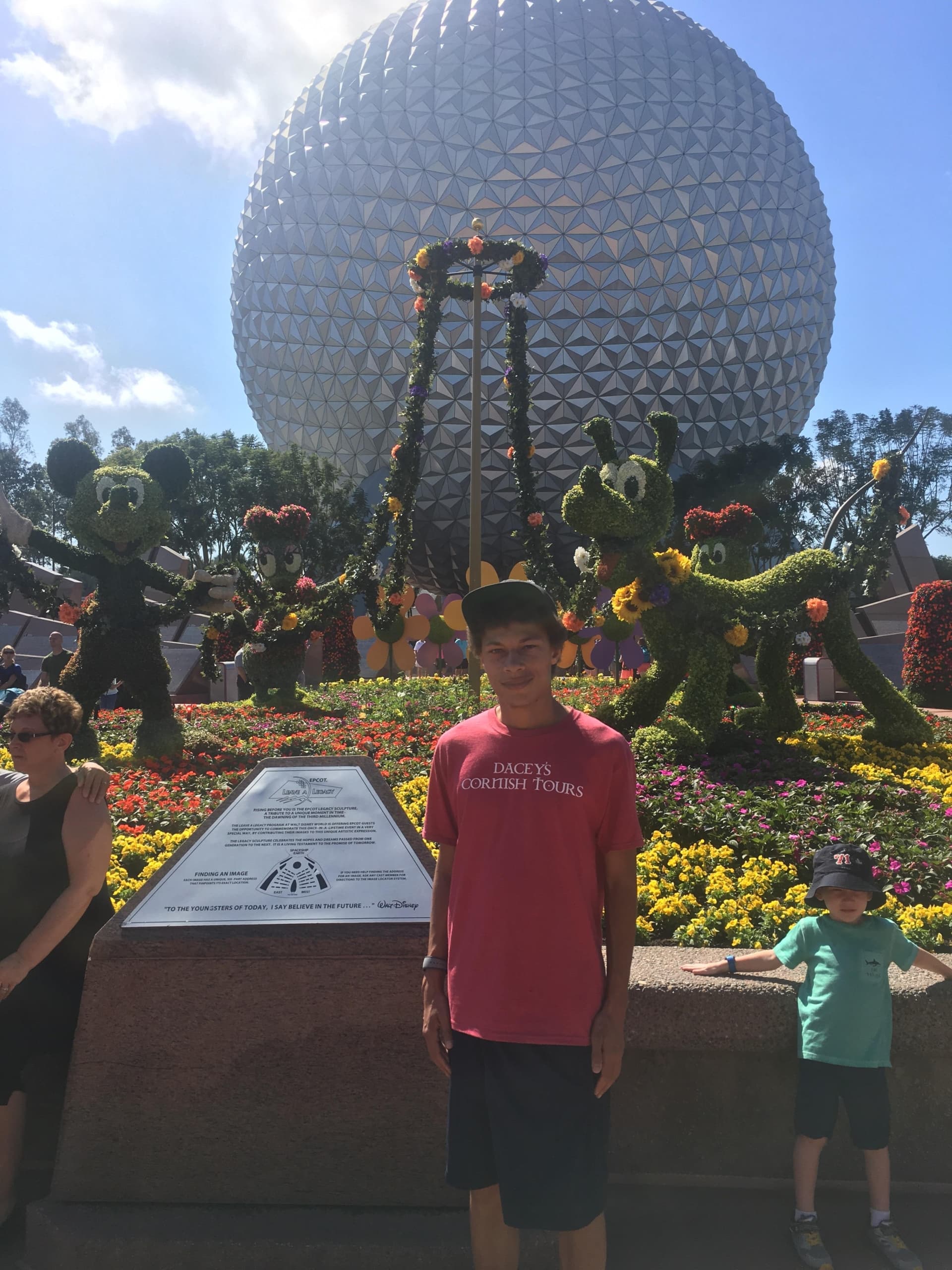 Derek, enjoying Epcot, Florida