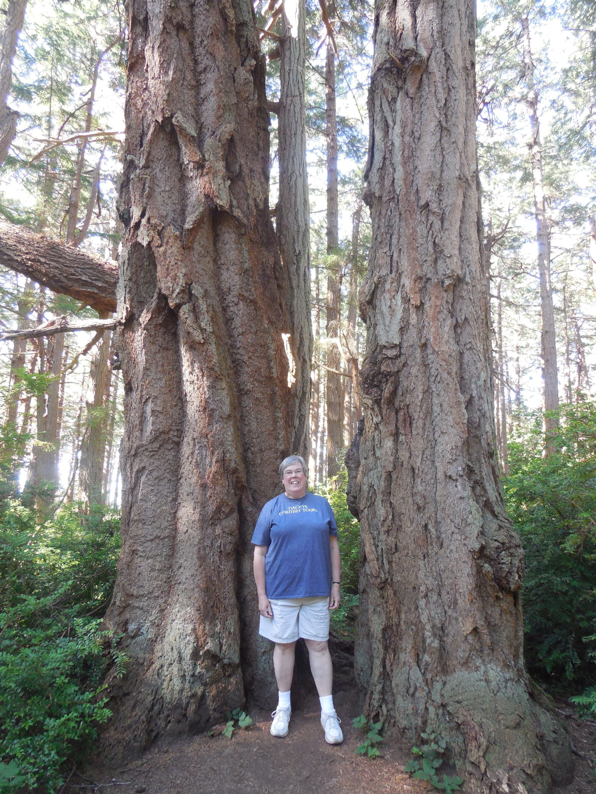 Karen, enjoying Helliwell Park Hornby Island, B.C Canada