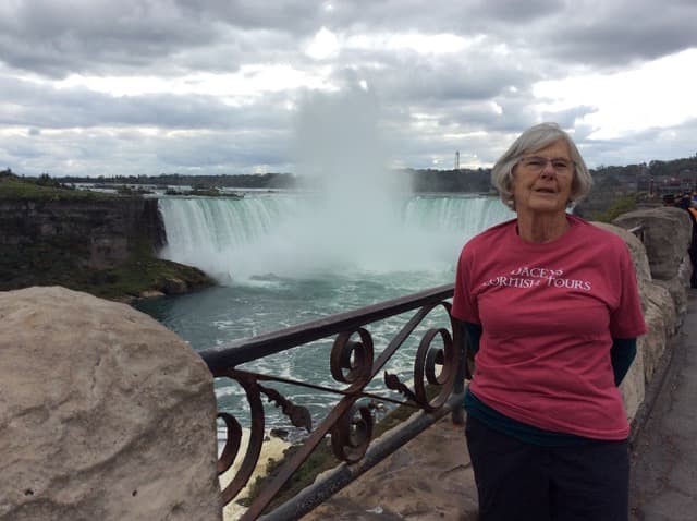 Susan, visiting Niagara Falls, Canada