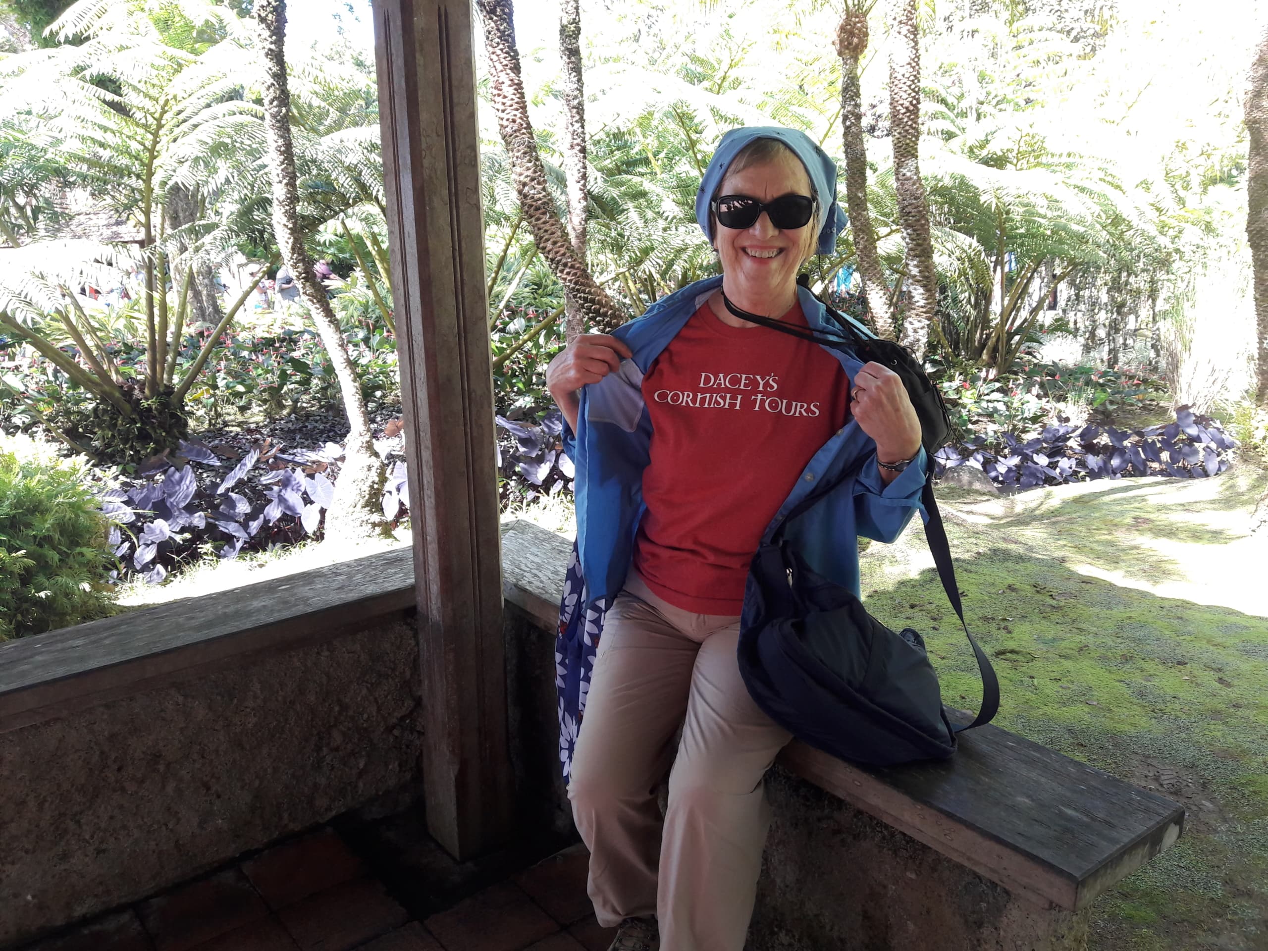Judy, relaxing in Martinique