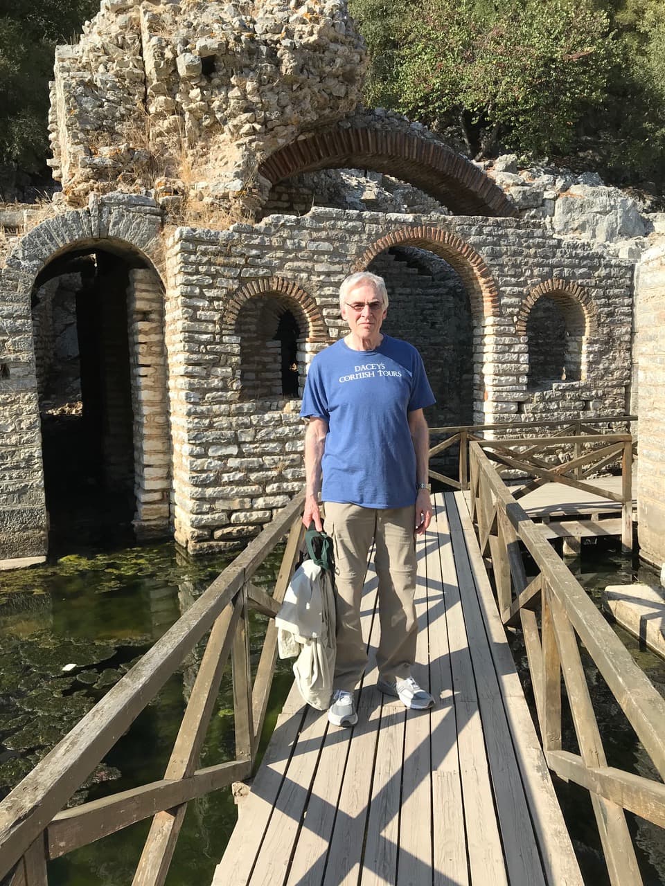 Chuck, standing at the Ruins at Butrint,Albania
