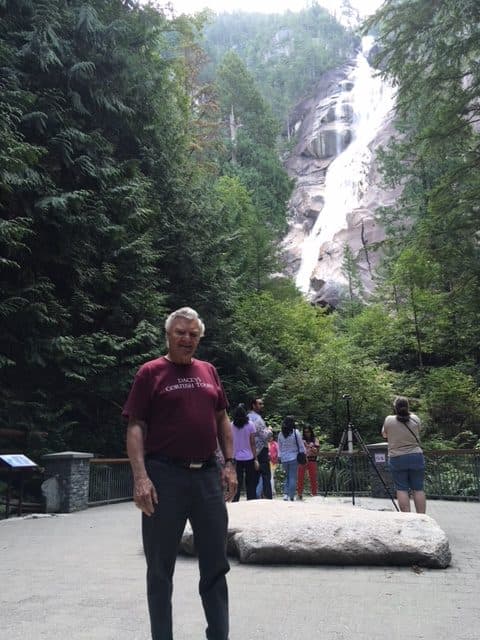 Doug,hiking in Shannon Falls Provincial Park, B.C Canada
