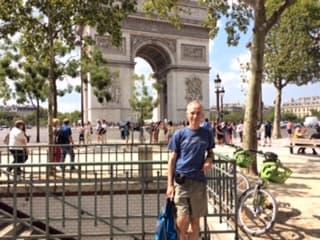 Richard, walking in Paris France.