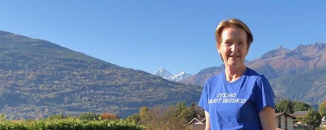 Rosy, visiting Valais Switzerland