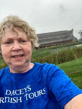 Ginger, visiting the Ark in Williamstown, KY