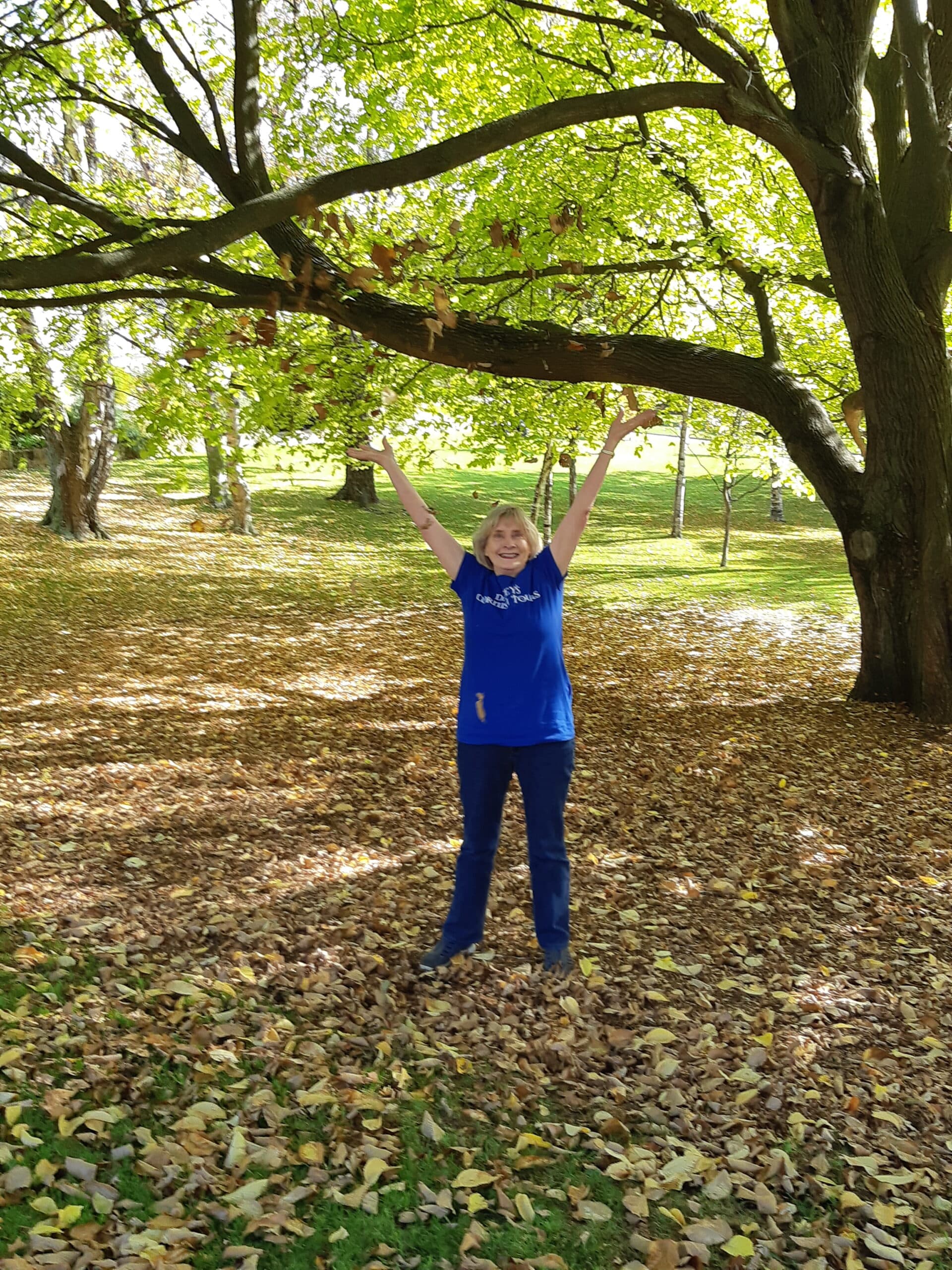 Kelsey, visiting Royal Botanic Gardens, Tasmania