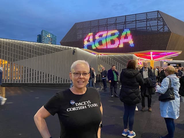 Gloria, attending the ABBA Voyage, London
