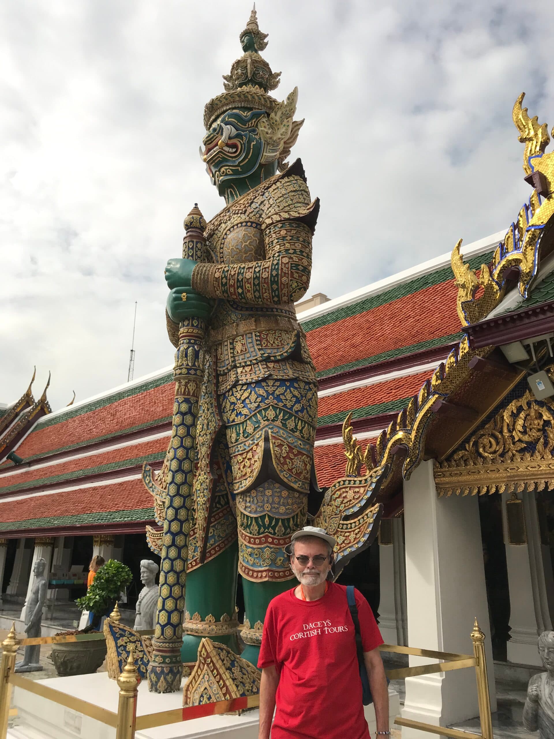 Rod, visiting the Grand Palace Bangkok