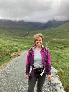 Joanne, enjoying Scotland