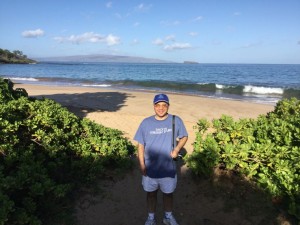 Dacey's Cornish tours James, enjoying Maui Hawaii