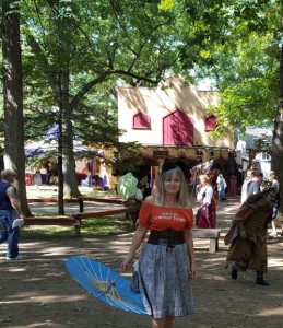 Dacey's Cornish tours LeAnn, enjoying the Bristol Renaissance fair, Wisconsin