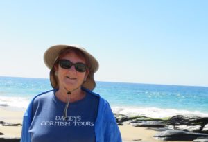 Dacey's Cornish tours Chris, enjoying Todos Santos, Baja, Mexico