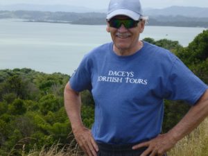 Dacey's Cornish tours John, hiking Ohiwa Ohope, New Zealand