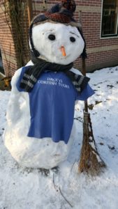 Dacey's Cornish tours Frosty the Snowman, Holland
