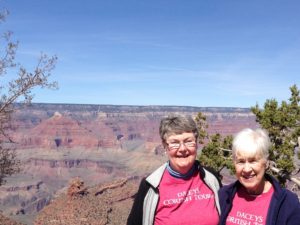 Dacey's Cornish toursMary and Mary, visiting the Grand Canyon, USA