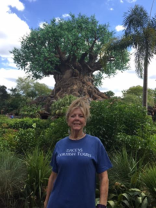 Dacey's Cornish tours Nanette, enjoying Disney World