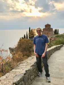 Dacey's Cornish toursChuck,visiting Lake Ohrid, Macedonia