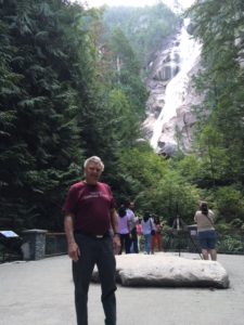 Dacey's Cornish toursDoug,hiking in Shannon Falls Provincial Park, B.C Canada