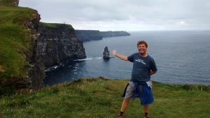 Dacey's Cornish toursDavid, walking the Cliffs of Moher, Ireland