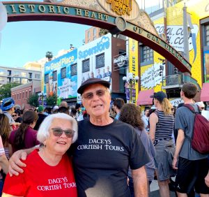 Dacey's Cornish toursJoan&Bob,visiting Comic-con San Diego