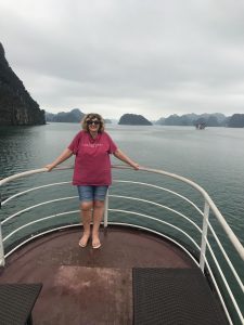 Dacey's Cornish toursKaren. visiting Halong Bay, Vietnam