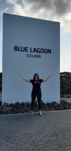 Dacey's Cornish toursNikki,swinning in the Blue Lagoon, Iceland