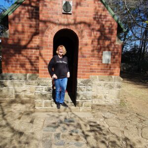 Dacey's Cornish tours visiting Roslyn, Little church, Harrismith South Africa