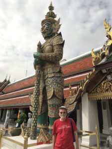 Dacey's Cornish tours Rod, visiting the Grand Palace Bamgkok