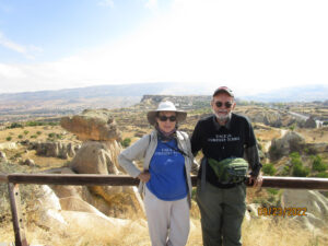 Dacey's Cornish tours Rod & Karen, visiting Cappodocia, Turkey