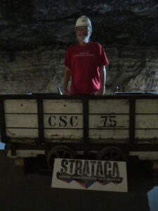 Dacey's Cornish tours Rod, Salt mine, Hutchinson Kansas (650 ft underground)