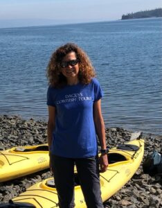 Dacey's Cornish tours Suzanne, kayaking, Homer Alaska