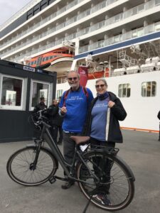 Dacey's Cornish tours Rod & Karen, Cycling Oslo Norway