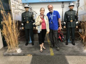 Dacey's Cornish tours Ron, visiting Korean DMZ